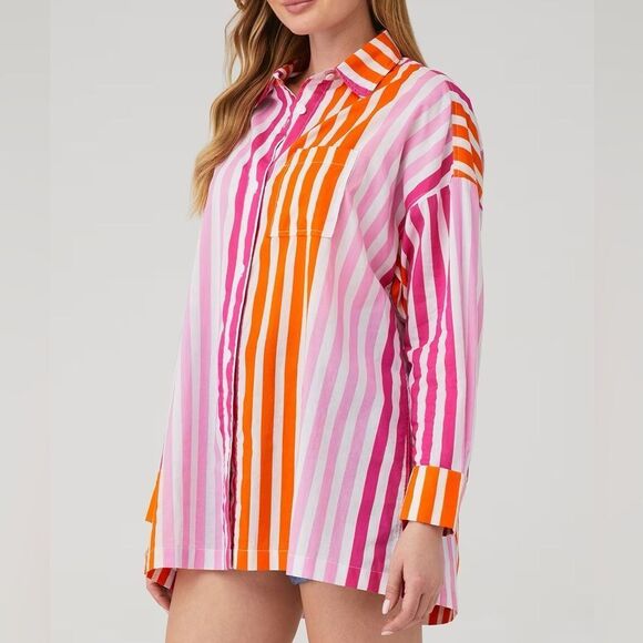 Beach Riot • Alexa button down coverup top - Picture 3 of 11